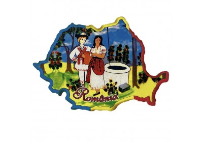 Magnet harta României - La fântână